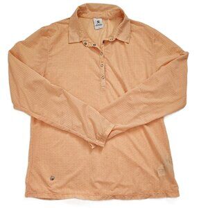 Daily Sports Women's Long Sleeve Sheer Polo Shirt